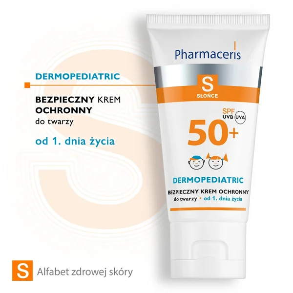Pharmaceris S mineralische Sonnencreme SPF 50+ für Kinder und Babys ab Geburt – sicherer Sonnenschutz fürs Gesicht