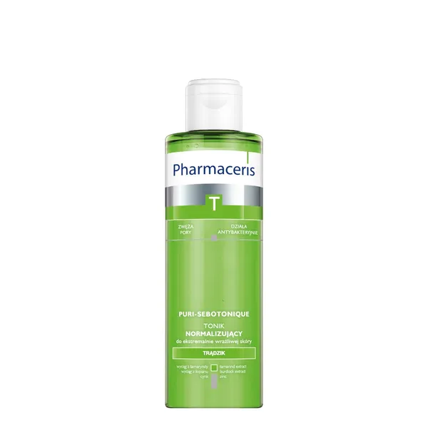 Pharmaceris T Puri-Sebotonique normalisierendes Gesichtstonikum für unreine und fettige Haut, 200 ml Flasche