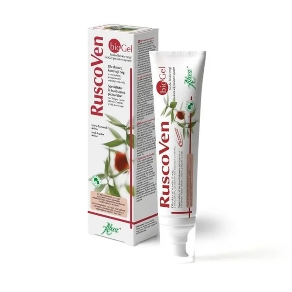 RuscoVen BioGel 100 ml – Gel für müde und schwere Beine mit Rosskastanie, Stechpalme und Gotu Kola.
