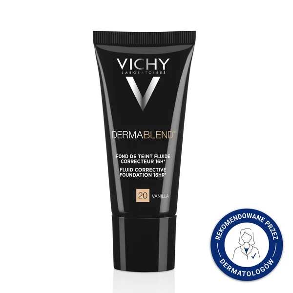 Vichy Dermablend Korrekturfluid 20 Vanilla, 30 ml, langanhaltende Abdeckung und SPF 35