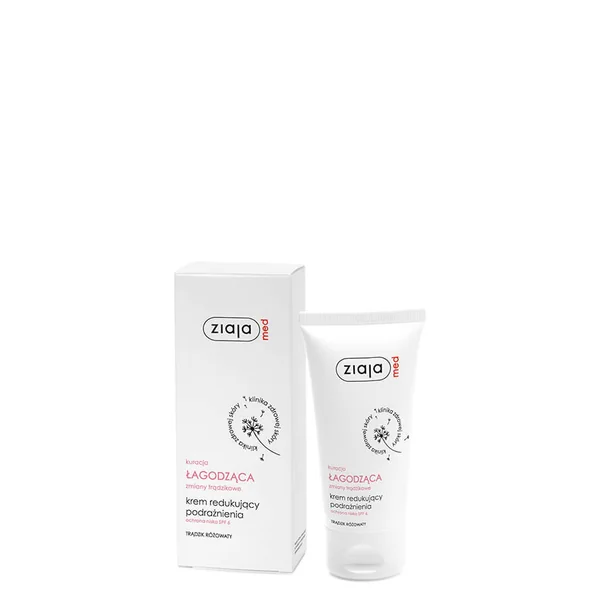 Ziaja Med beruhigende Akne-Therapie SPF 6 Creme für empfindliche Haut zur Reduzierung von Rötungen und Schutz vor UV-Strahlung