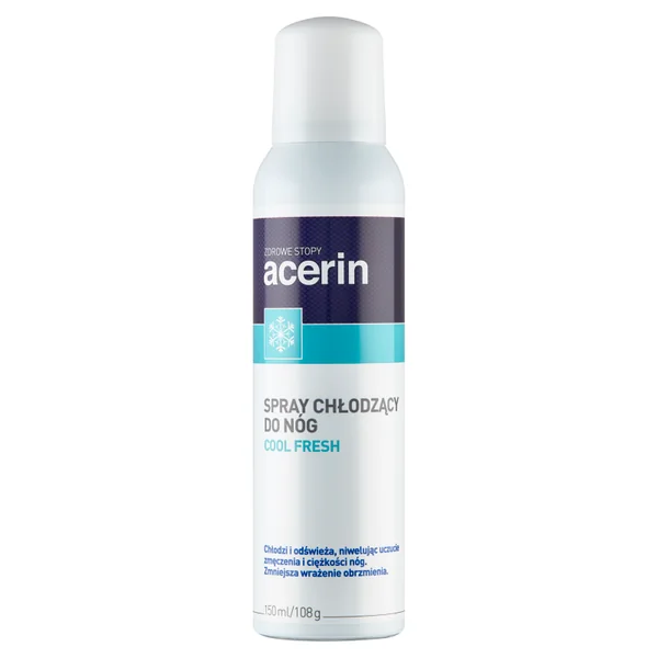 Acerin Cool Fresh Spray 150 ml für gesunde, erfrischte Beine mit Menthol, Arnika und Rosskastanie