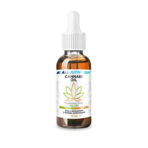 Allnutrition Cannabi Öl 10% Flasche, 10 ml, CBD Öl in Hanfsamenöl, Nahrungsergänzung