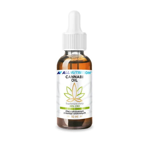 Allnutrition Cannabi Oil 30% CBD Öl 10 ml Flasche, natürliche Hanfpflanzenextrakte, Unterstützung des Nervensystems.