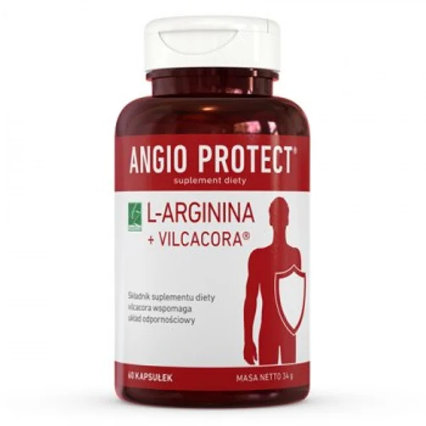 Angio Protect 60 Kapseln Nahrungsergänzung mit L-Arginin und Vilcacora für Herz-Kreislauf und Immunsystem