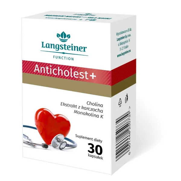 Anticholest + Kapseln – Nahrungsergänzung zur Unterstützung von Cholesterinwerten und Leberfunktion