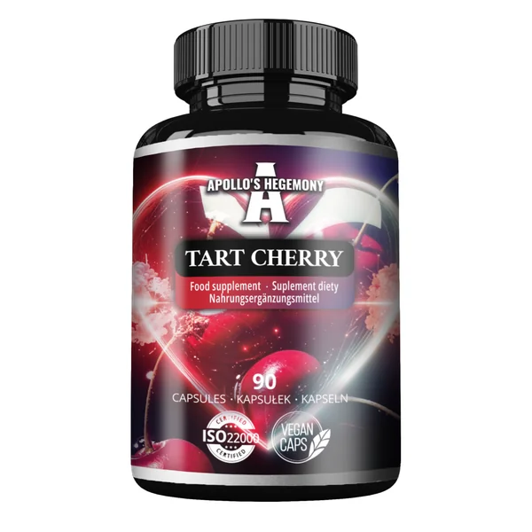 Apollo's Hegemony Tart Cherry 90 Kapseln – konzentrierter Sauerkirschenextrakt für Gesundheit und Fitness