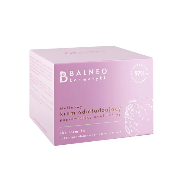 Balneokosmetyki Verjüngende Himbeer-Gesichtscreme 50 ml – natürliche Anti-Aging-Pflege zur Straffung und Befeuchtung reifer Haut