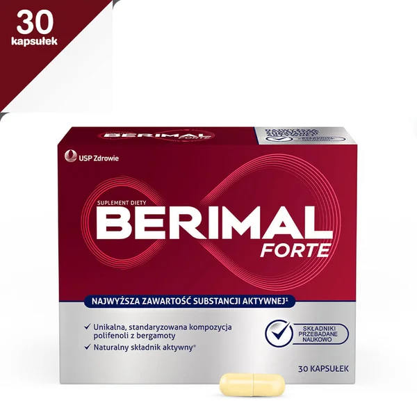 Berimal Forte 30 Kapseln – pflanzliches Nahrungsergänzungsmittel mit Bergamotte zur natürlichen Cholesterinregulierung