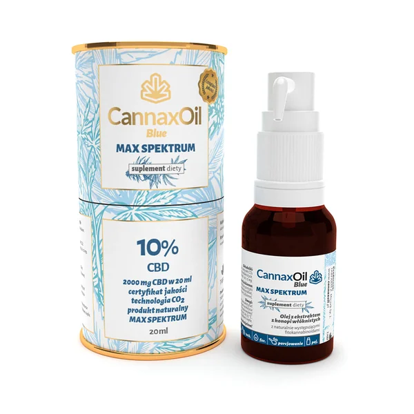 CannaxOil Blue Max 2000 mg (10 %) – 20 ml Hanföl mit Hanfextrakt und natürlichen Phytocannabinoiden