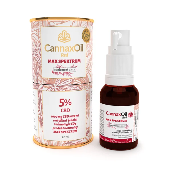 CannaxOil Red 1000 mg (5 %) – 20 ml Hanföl mit Hanfextrakt und natürlichen Phytocannabinoiden