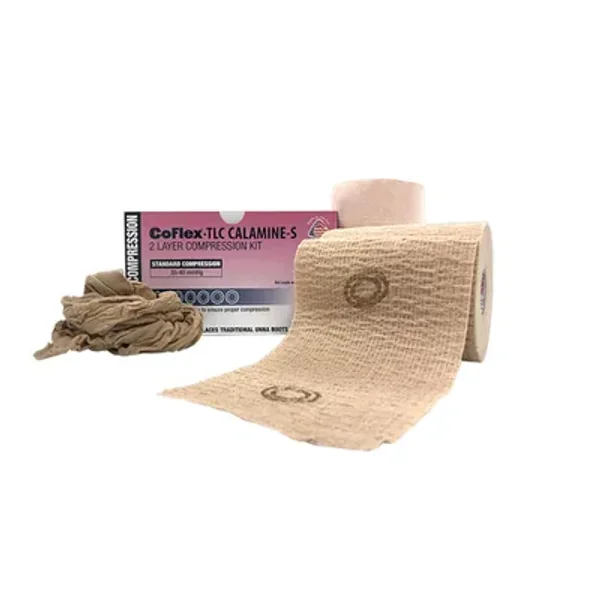 CoFlex TLC Calamine Lite Polyurethan-Kompressionsverband mit Schaumschicht und Kompressionsschicht für Wundheilung