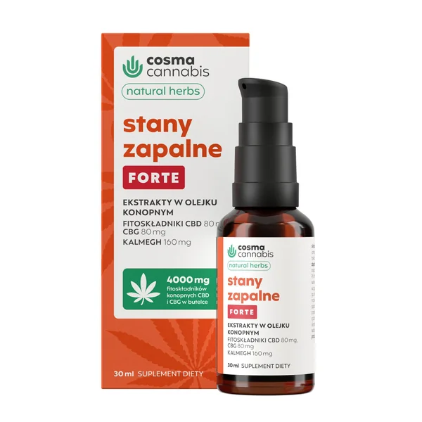 Cosma Cannabis Forte 30 ml Tropfen – Hanföl mit Kalmegh, Rosmarin und CBD für natürliche Entzündungsunterstützung
