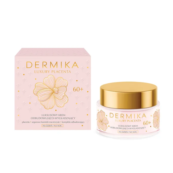 Dermika Luxury Placenta Luxus Reparatur- und Glättungscreme 60+, 50 ml – Anti-Aging Pflege für reife Haut