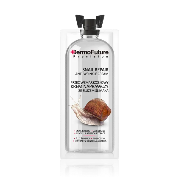 Dermofuture Reparierende Anti-Falten Creme mit Schneckenschleim, 12 ml – regenerierende Anti-Aging Gesichtscreme
