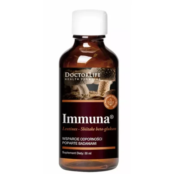 Doctor Life Beta-Glucan Shiitake Immuna, 50 ml – flüssiges Supplement zur Unterstützung des Immunsystems mit Lentinan