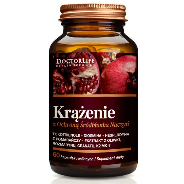Doctor Life Durchblutung mit Gefäßendothelschutz 60 Kapseln – Nahrungsergänzungsmittel für Herz-Kreislauf und Gefäßgesundheit