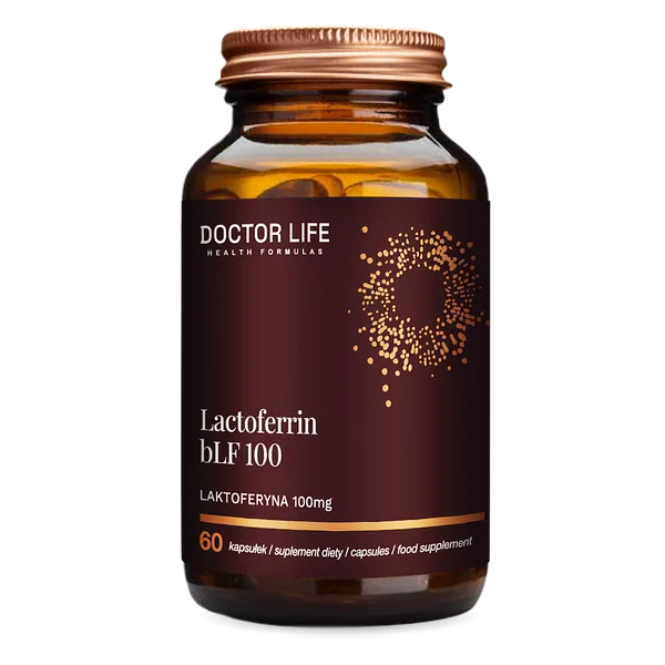 Doctor Life Lactoferrin bLF 100 mg Kapseln – Nahrungsergänzung mit Bioferrin 2000 und Prebiotika für ein starkes Immunsystem