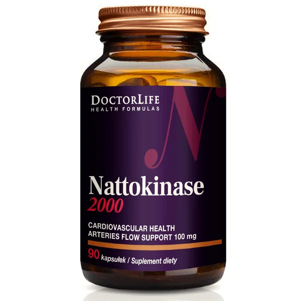 Doctor Life Nattokinase 2000 100 mg 90 Kapseln – natürliches Enzym für Herz-Kreislauf-Gesundheit