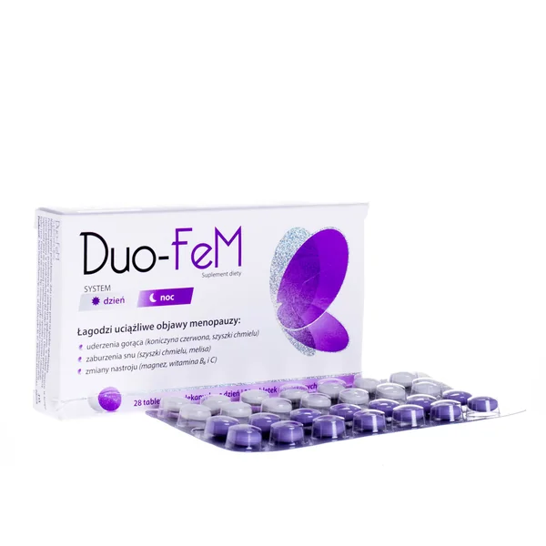 Duo-Fem Tag- und Nacht-Tabletten für Frauen zur Linderung von Wechseljahresbeschwerden