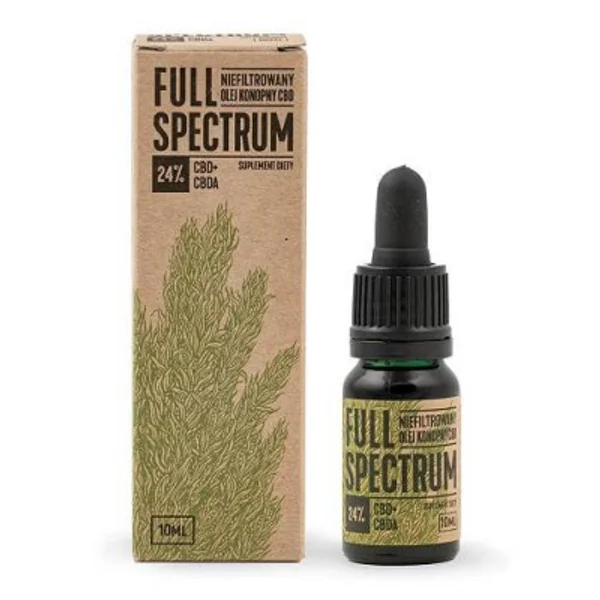 Full Spectrum CBD+CBDA Hanföl 24 % – 10 ml Flasche mit vollem Cannabinoid-Spektrum
