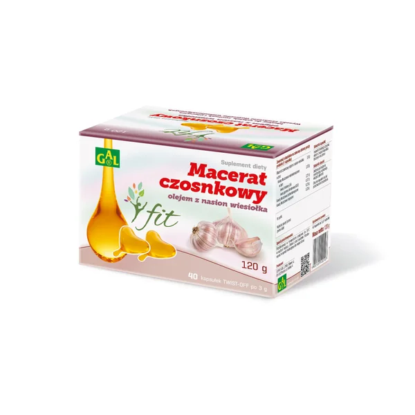 Gal Knoblauch-Mazerat Kapseln mit kaltgepresstem Nachtkerzenöl, 40 Twist-off Kapseln, natürliche Immununterstützung