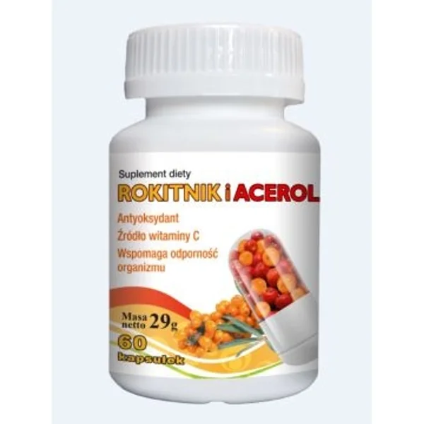 GorVita Sanddorn und Acerola 60 Kapseln – natürliche Vitamin C-Quellen aus Sanddorn und Acerola zur Unterstützung des Immunsystems