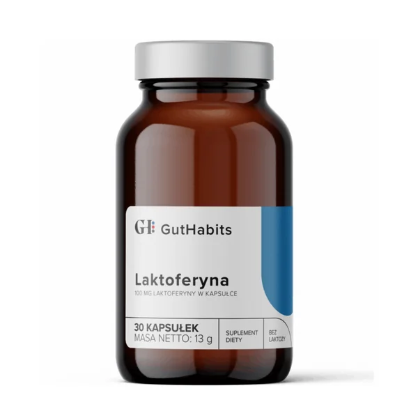 GutHabits Lactoferrin 30 Kapseln – Nahrungsergänzung mit VLF-1 Lactoferrin und Vitamin C zur Unterstützung von Immunabwehr und Darmgesundheit