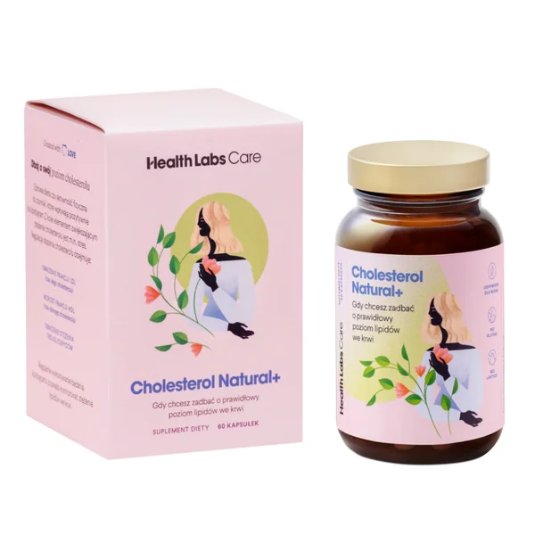 Health Labs Care Cholesterol Natural+ – natürliches Supplement zur Regulierung des Cholesterinspiegels und Unterstützung des Herzens