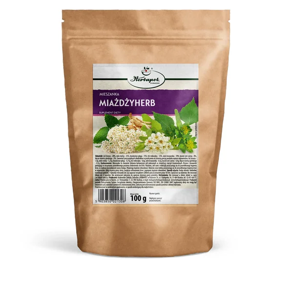 Herbapol MIAŻDŻYHERB 100 g Kräutermischung für Herz-Kreislauf und Cholesterin, natürliche Kräuter für Erwachsene