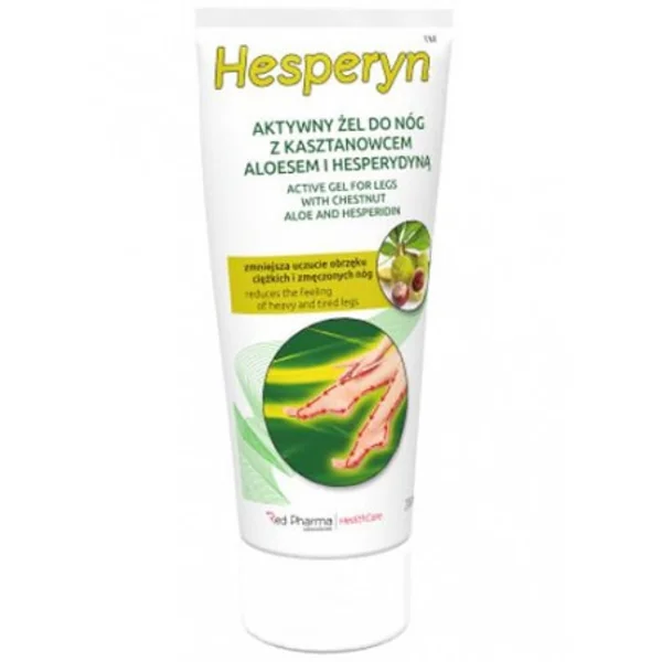 Hesperyn Aktiv-Gel für Beine mit Rosskastanie, Aloe Vera und Hesperidin, 200 ml, zur Linderung von schweren, müden Beinen