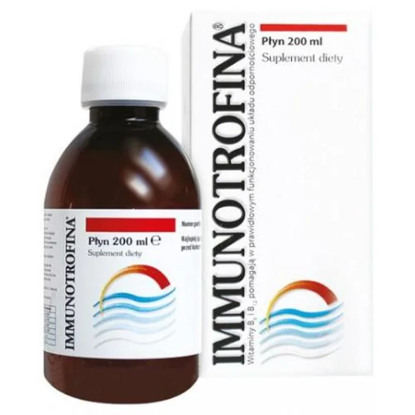 Immunotrofina Sirup, 200 ml – Nahrungsergänzung mit Beta-Glucan, Arginin, B-Vitaminen und Jod zur Unterstützung des Immunsystems.