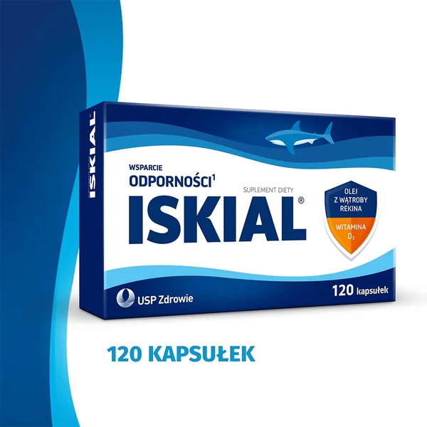 Iskial Kapseln mit Haifischleberöl und Vitamin D3 für starke Immunabwehr und gesunde Knochen