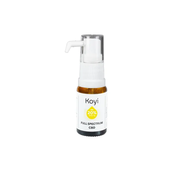 Koyi CBD Hanföl 20 % – starkes Vollspektrum CBD Hanföl in 10 ml Glasflasche mit Pipette