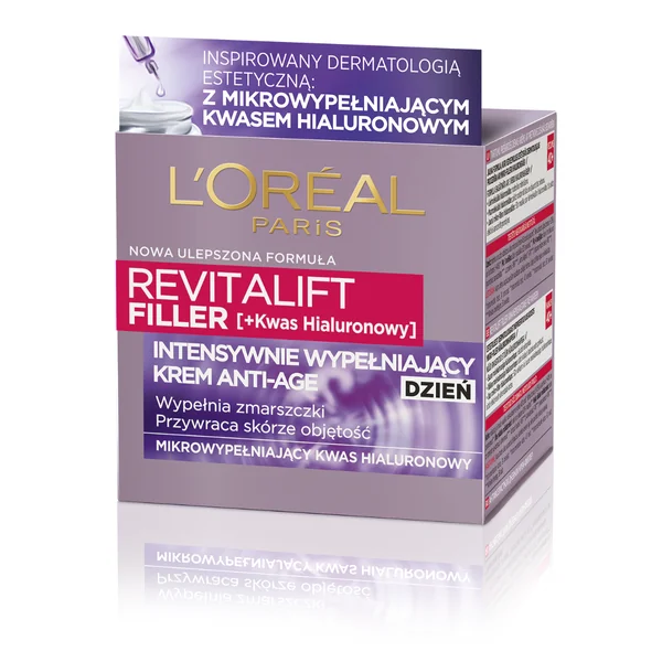 L’Oréal Paris Revitalift Filler Anti-Age Tagescreme 50 ml mit 3-fach Hyaluronsäure für glatte, straffe und jugendliche Haut