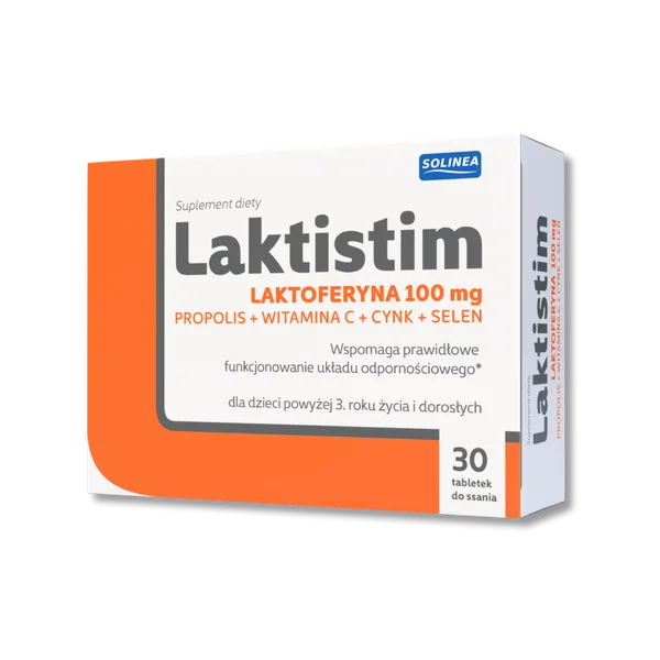 Laktistim 30 Lutschtabletten – Nahrungsergänzung mit Lactoferrin, Propolis, Vitamin C, Zink und Selen für Kinder ab 3 Jahren und Erwachsene.
