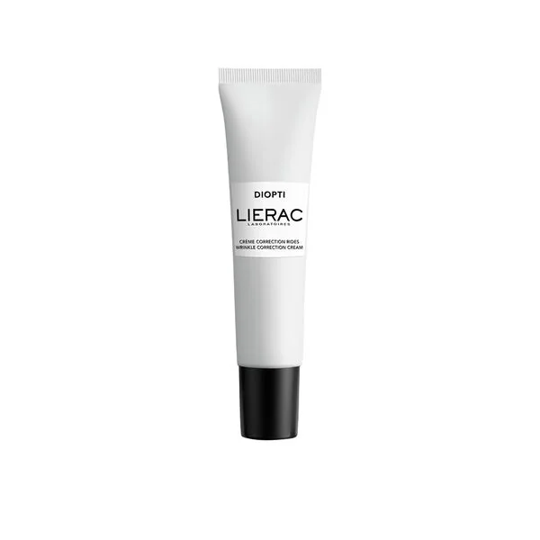 Lierac Diopti Anti-Falten-Augencreme 15 ml, pflegt die Augenpartie, reduziert Falten, enthält Hexapeptid und 98 % natürliche Inhaltsstoffe