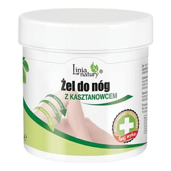 Linia Natury Bein-Gel mit Rosskastanie, 250 ml, zur Erfrischung und Linderung von müden, schweren Beinen