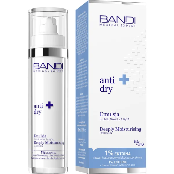 Bandi Anti-Dry Emulsion 50 ml – intensive, feuchtigkeitsspendende Emulsion für trockene Haut zur Beruhigung, Regeneration und Reduzierung von Trockenheitsfältchen