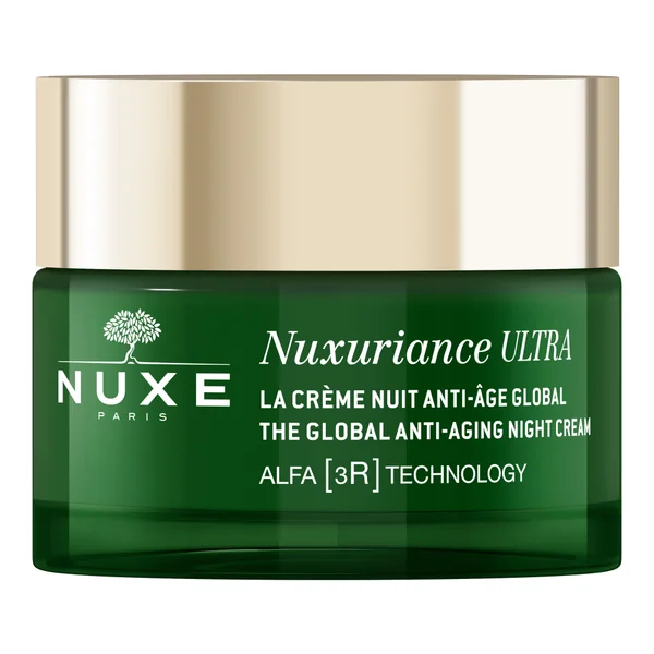 NUXE Nuxuriance Ultra Anti-Aging Nachtcreme 50 ml – regenerierende Gesichtscreme für reife Haut mit Safran- und Bougainvillea-Zellen