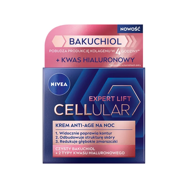Nivea Cellular Expert Lift Anti-Falten Nachtcreme mit Hyaluronsäure, 50 ml