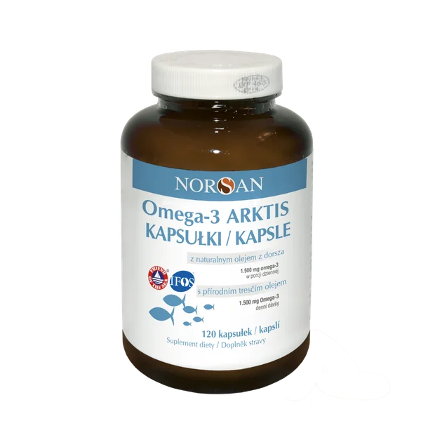 Norsan Omega-3 Arktis Kapseln mit natürlichem arktischem Kabeljauöl und Rosmarinextrakt