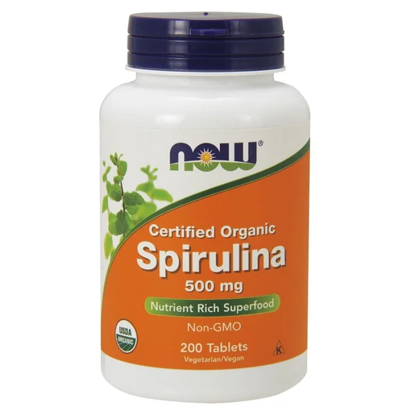 Now Foods Spirulina 200 Tabletten – Bio-Spirulina zur Unterstützung von Immunsystem, Stoffwechsel und Vitalität