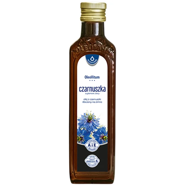 OleoVitum Schwarzkümmelöl 250 ml Flasche – kaltgepresstes Öl aus Nigella sativa Samen, reich an Omega-6, Vitamin A & E
