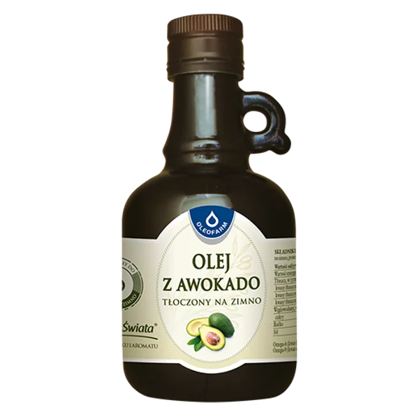 Oleofarm Avocadoöl, kaltgepresst, 250 ml, reich an Vitaminen und ungesättigten Fettsäuren, gesundes Pflanzenöl für Salate und kalte Speisen