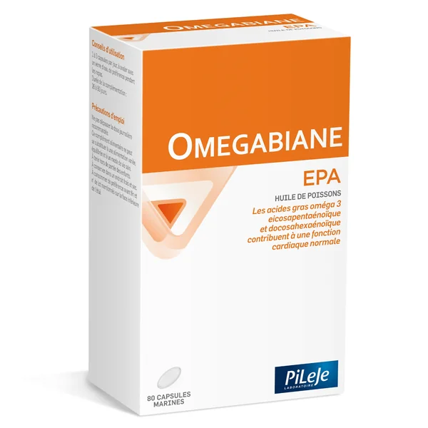 Omegabiane EPA 80 Kapseln Fischöl Omega-3 Supplement für Herz und Kreislauf