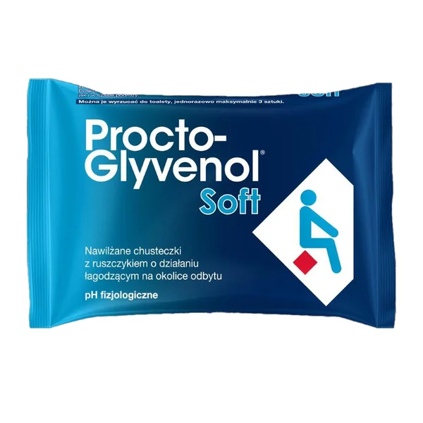Procto-Glyvenol Soft feuchte Tücher Packung für Menschen mit Hämorrhoiden, 30 Stück, sanfte Pflege und Reinigung