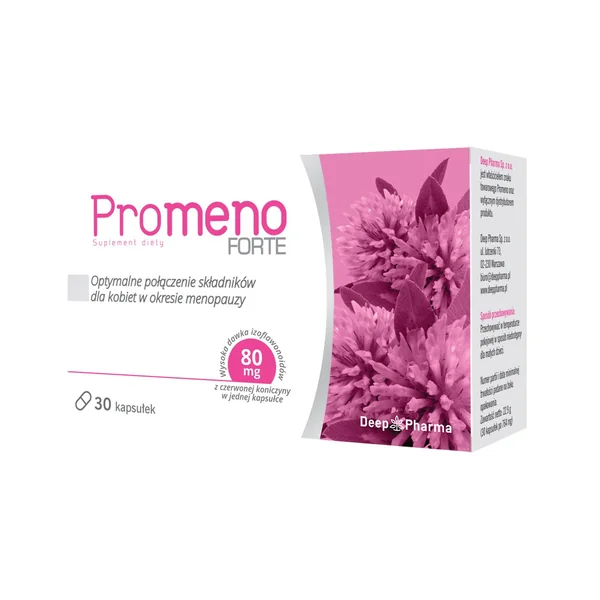 Promeno Forte Kapseln – natürliche Unterstützung für Frauen in den Wechseljahren mit Rotklee, Vitamin D und Calcium