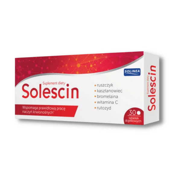 Solescin Tabletten 30 Stück – Nahrungsergänzung für gesunde Venen, bessere Durchblutung und Entlastung müder Beine