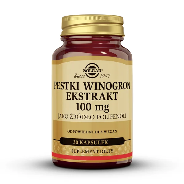 Solgar Traubenkernextrakt Kapseln – natürliche Polyphenole und OPC für antioxidative Unterstützung.